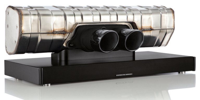 This $3000 Bluetooth Speaker is made from a Porsche 911 GT3 Exhaust