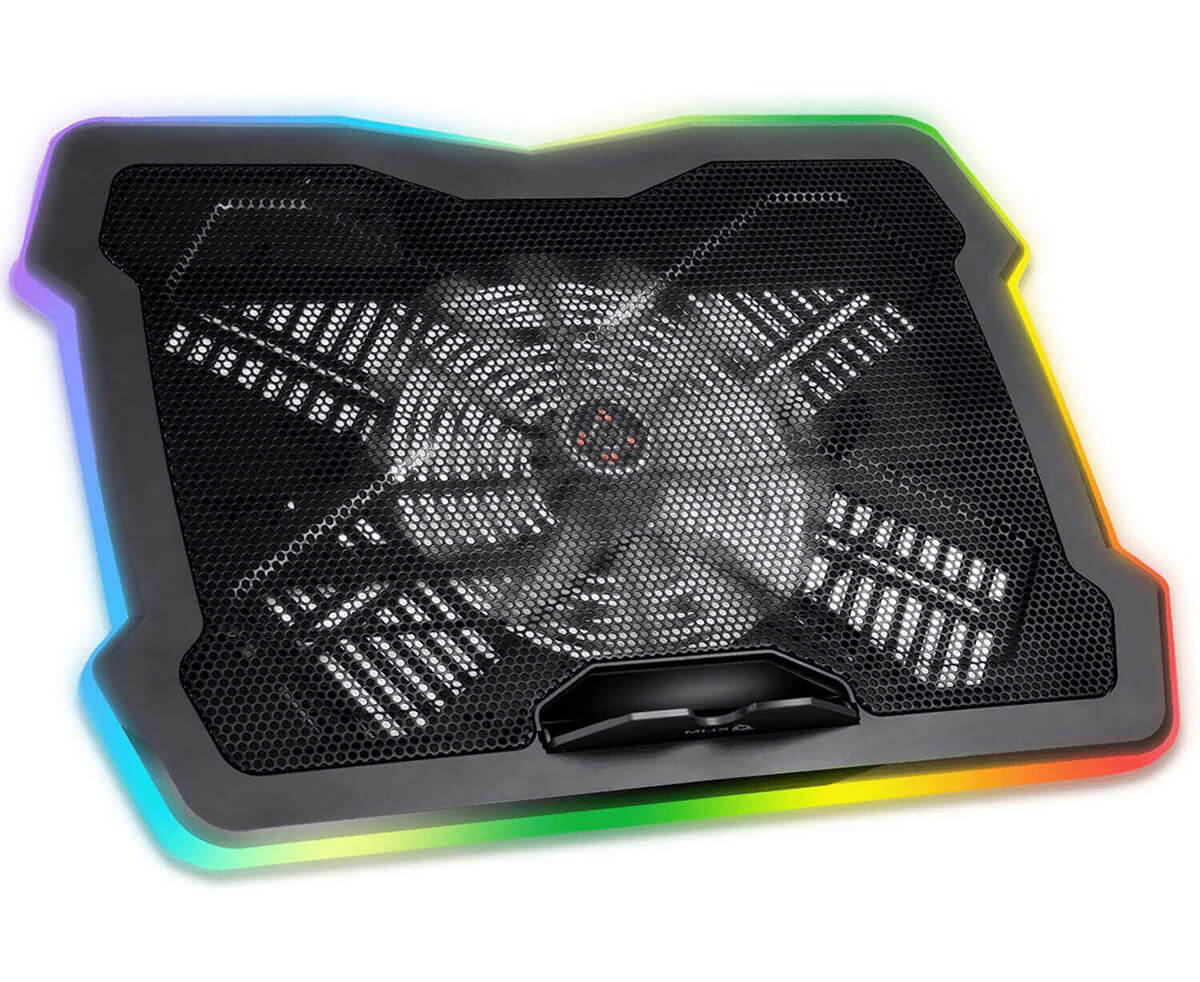 klim gaming laptop cooling pad with rgb lights