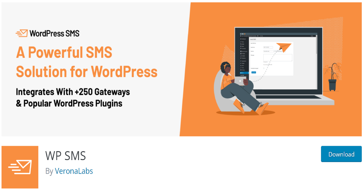 WP SMS plugin