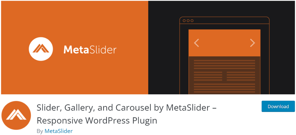 MetaSlider plugin page