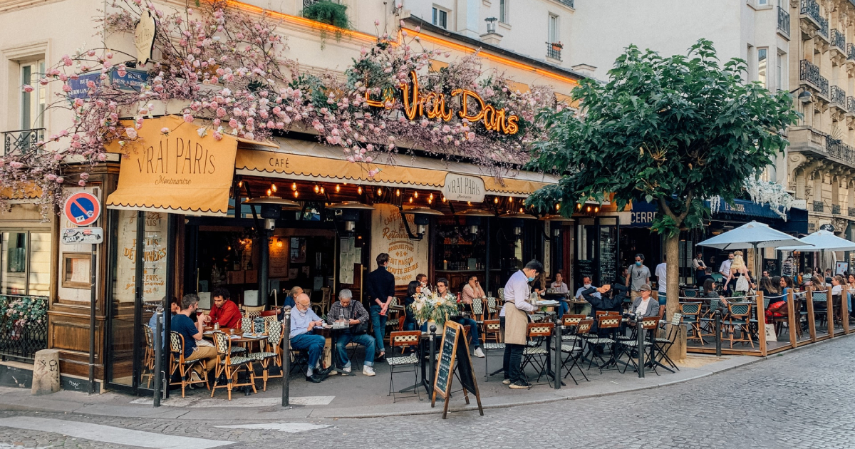 Terrace in Paris