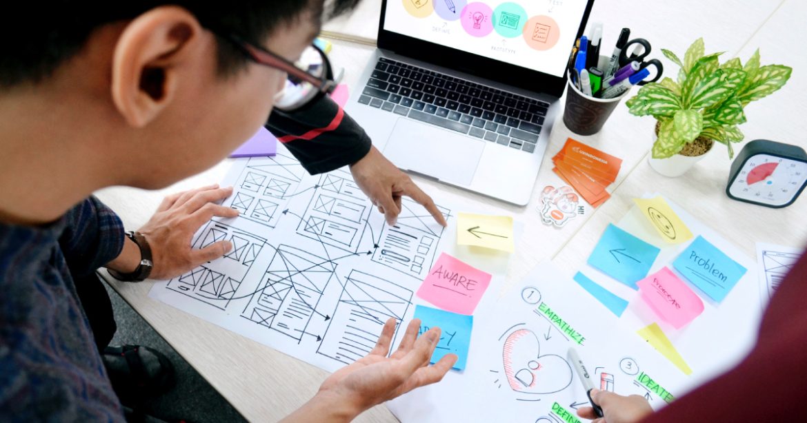 People evaluating user interface People evaluating user interface