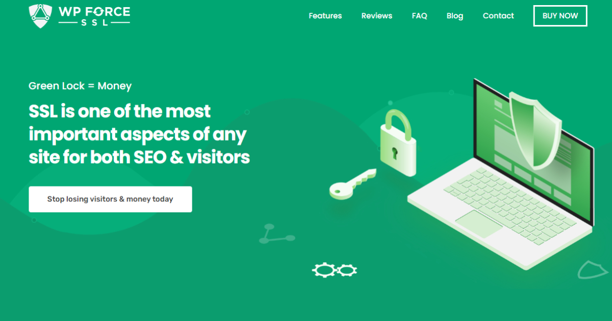 WP Force SSL landing page