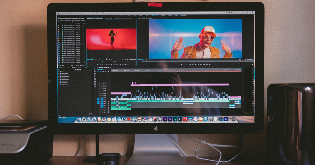 Video editor on screen